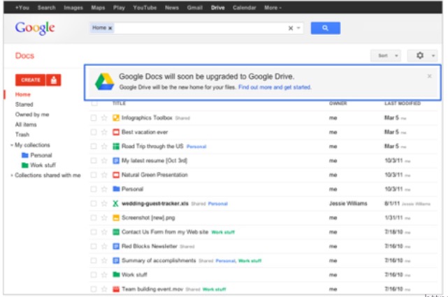 Mise à jour de Google Drive : un bandeau permet aux utilisateurs d'accéder à une vidéo pour découvrir les nouveaux avantages de Google Drive