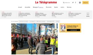 Page d'accueil de Letelegramme.fr