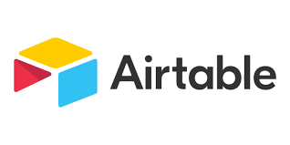 Logo Airtable : Airtable est une plateforme cloud qui combine la simplicité d'une feuille de calcul (comme Excel ou Google Sheets) avec la puissance d'une base de données relationnelle.