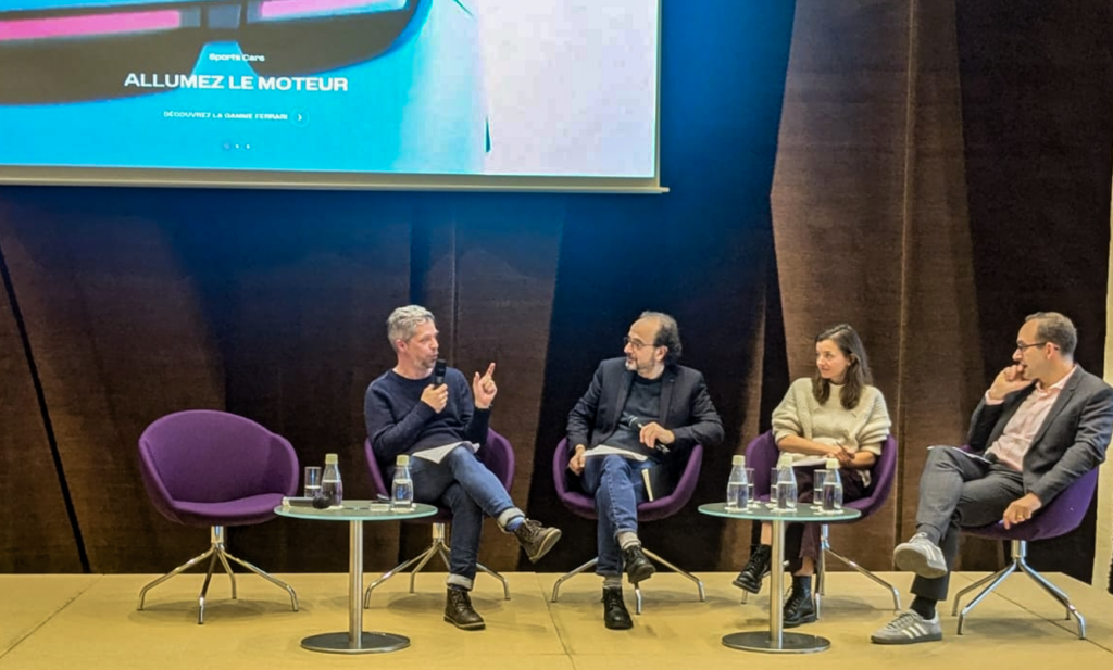 Table ronde sur les dark-pattern et les biais cognitifs. Avec Olivier Sauvage, Philippe Moati, Laetitia Vasseur et Étienne Bressoud