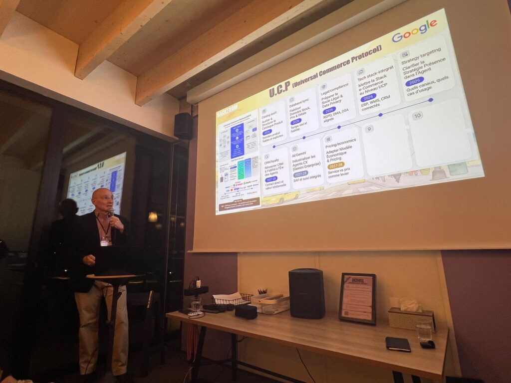 Michel Koch présentant le retour de la NRF